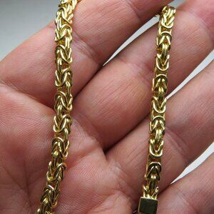 18k *925 Sterling Silver Men's Bracelet